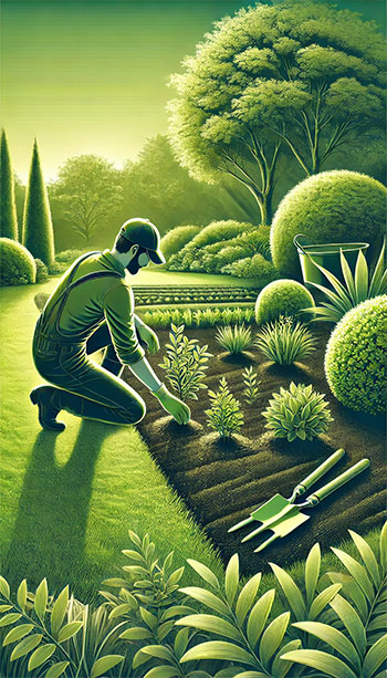 sadzenie roślin ogrodowych Warszawa Mokotów