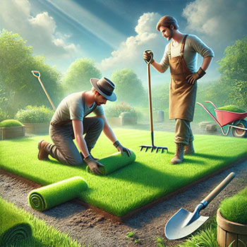 zakładanie trawników Warszawa Wilanów